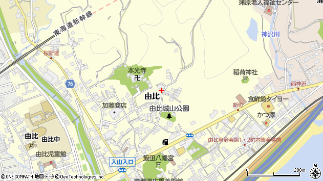 〒421-3103 静岡県静岡市清水区由比の地図