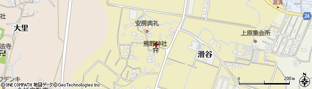 千葉県鴨川市滑谷580周辺の地図