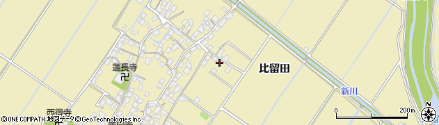 滋賀県野洲市比留田601周辺の地図