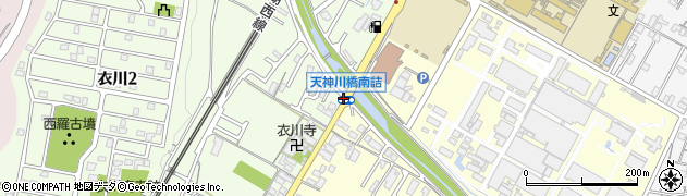 天神川橋南詰周辺の地図