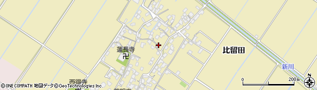 滋賀県野洲市比留田987周辺の地図