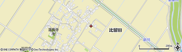 滋賀県野洲市比留田592周辺の地図