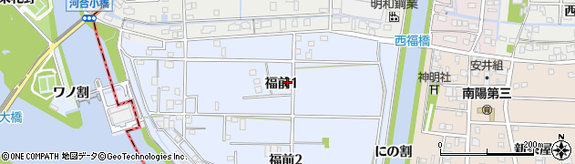 愛知県名古屋市港区福前1丁目周辺の地図
