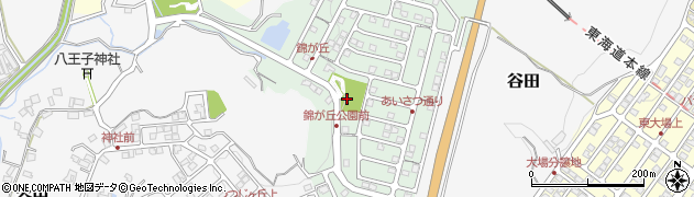 静岡県三島市錦が丘周辺の地図