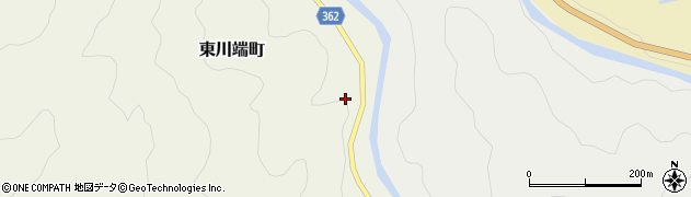 愛知県豊田市東川端町川向山周辺の地図