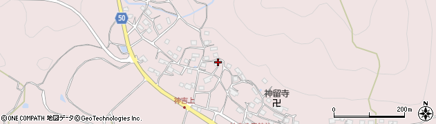 京都府南丹市八木町神吉（西ノ庄）周辺の地図