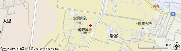 千葉県鴨川市滑谷579周辺の地図