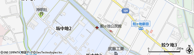 愛知県弥富市坂中地町周辺の地図