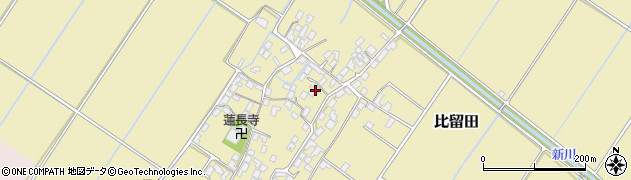 滋賀県野洲市比留田980周辺の地図