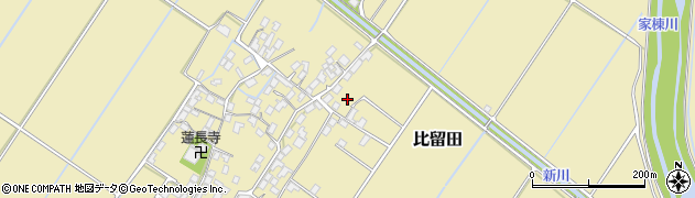 滋賀県野洲市比留田569周辺の地図
