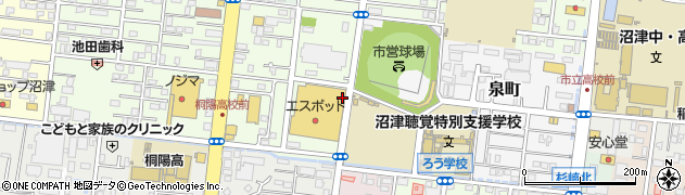 市営球場前周辺の地図