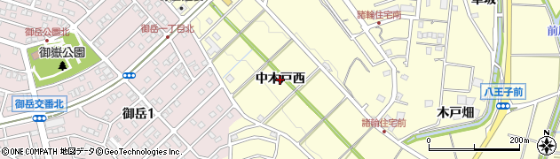 愛知県東郷町（愛知郡）諸輪（中木戸西）周辺の地図