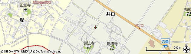 滋賀県野洲市井口周辺の地図