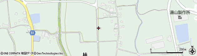 岡山県勝田郡奈義町柿607周辺の地図