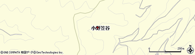 京都府京都市北区小野笠谷周辺の地図