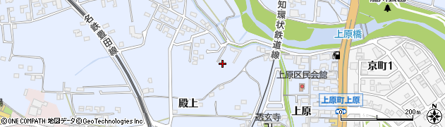 愛知県豊田市上原町周辺の地図