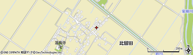 滋賀県野洲市比留田1021周辺の地図