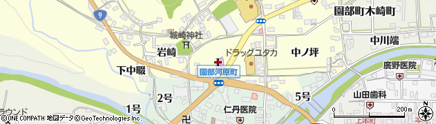 京都府南丹市園部町上木崎町（四辻）周辺の地図