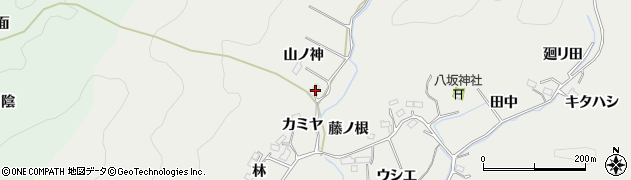 愛知県豊田市東大島町山ノ神周辺の地図