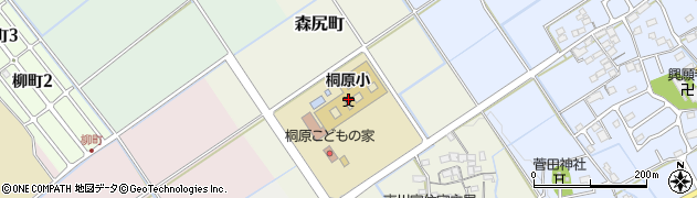 近江八幡市立桐原小学校周辺の地図