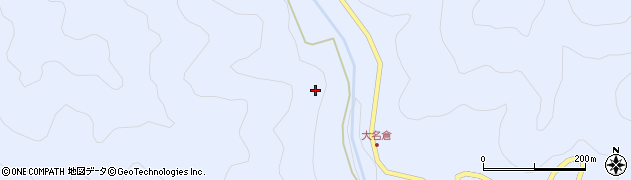 愛知県設楽町（北設楽郡）大名倉（井戸向）周辺の地図