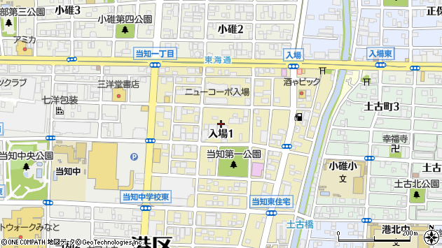 〒455-0803 愛知県名古屋市港区入場の地図