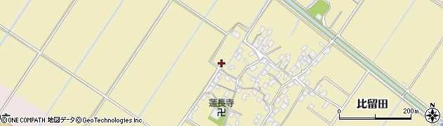 滋賀県野洲市比留田1223-1周辺の地図