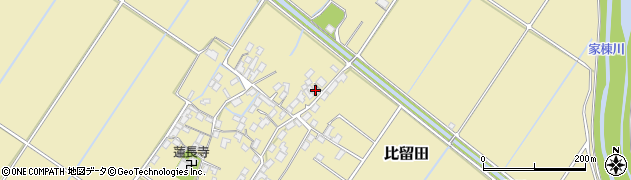 滋賀県野洲市比留田1033周辺の地図