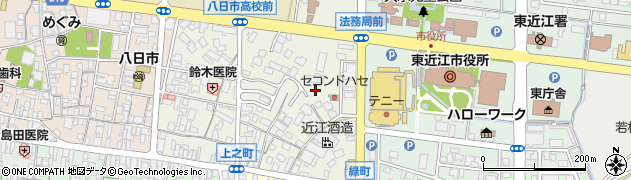 滋賀県東近江市八日市上之町8周辺の地図