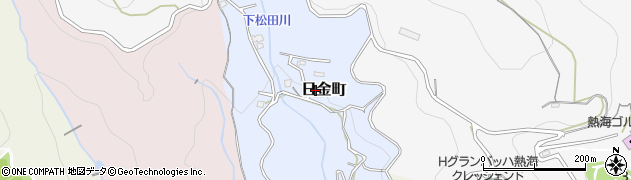 静岡県熱海市日金町周辺の地図