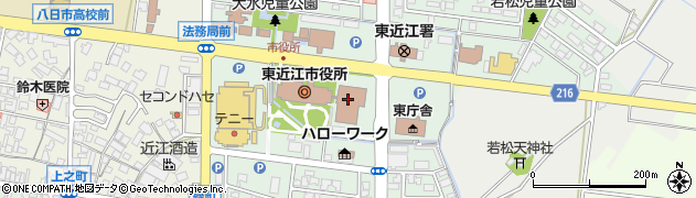 東近江市役所　納税課・収納管理係周辺の地図