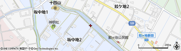 愛知県弥富市坂中地町（浦西）周辺の地図