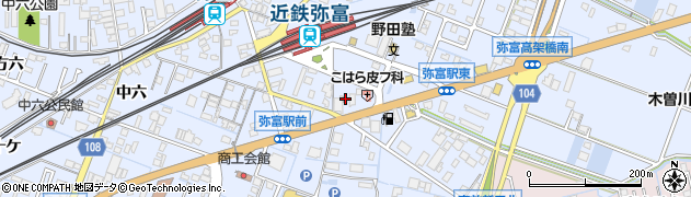 蟹江警察署弥富幹部交番周辺の地図