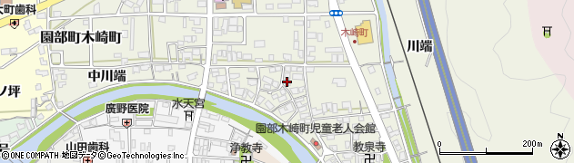 京都府南丹市園部町木崎町大川端周辺の地図