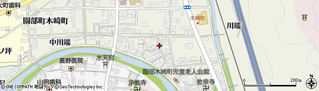 京都府南丹市園部町木崎町（大川端）周辺の地図