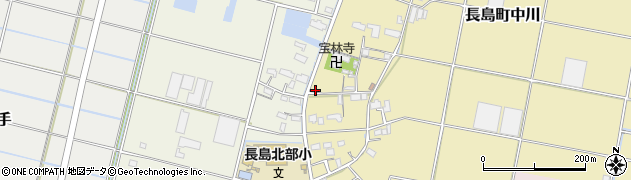 三重県桑名市長島町中川700周辺の地図