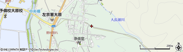 京都府京都市左京区大原上野町周辺の地図