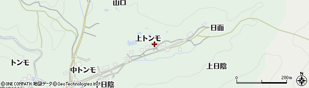 愛知県豊田市山中町（上トンモ）周辺の地図