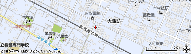 静岡県沼津市大諏訪632-2周辺の地図