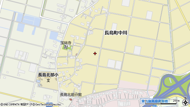 〒511-1103 三重県桑名市長島町中川の地図