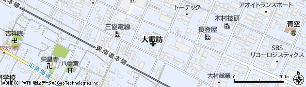 静岡県沼津市大諏訪周辺の地図