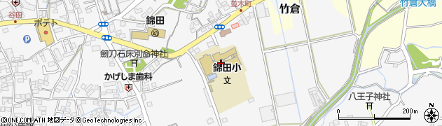三島市立錦田小学校周辺の地図