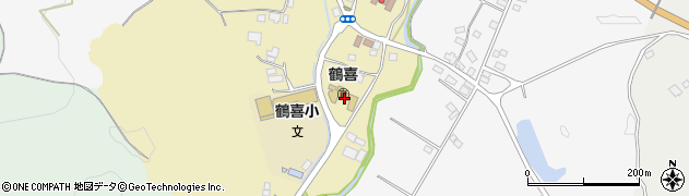 鏡野町役場　鶴喜保育園周辺の地図