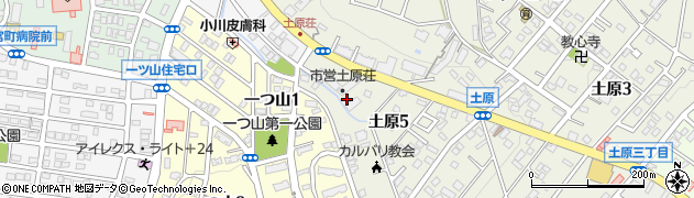 愛知県名古屋市天白区土原5丁目周辺の地図