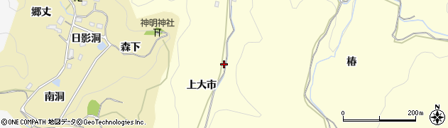 愛知県豊田市上高町大市454周辺の地図