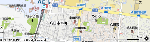 奥田医院周辺の地図
