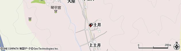 京都府南丹市園部町曽我谷（中土井）周辺の地図