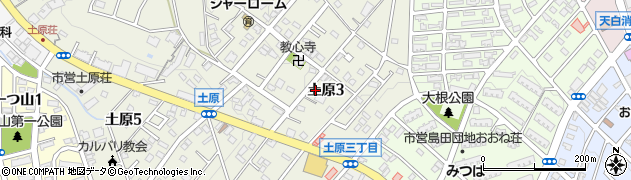 愛知県名古屋市天白区土原3丁目周辺の地図