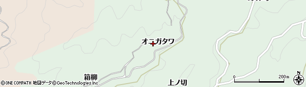 愛知県豊田市野林町（オニガタワ）周辺の地図