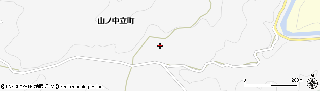愛知県豊田市山ノ中立町（東洞）周辺の地図